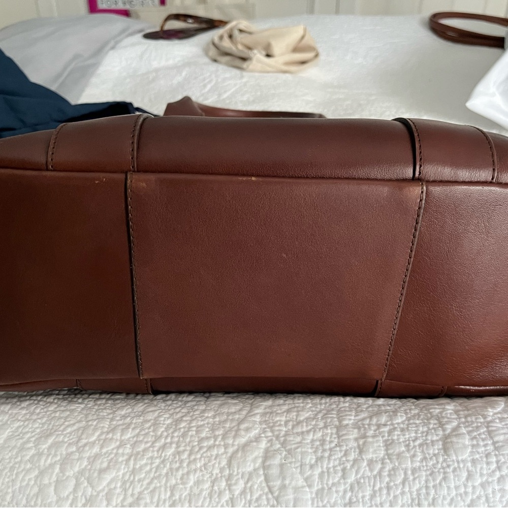 Tecovas Leather Tote Bag in Brown - Picture 5 of 7